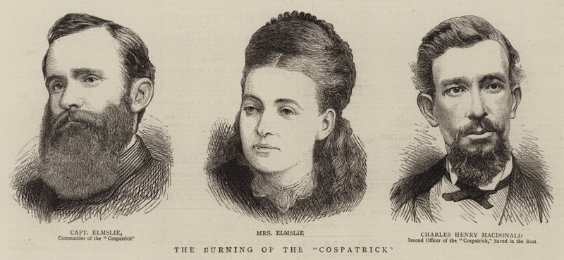 Das Brennen der "Cospatrick" von English School