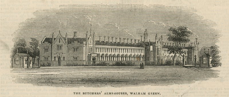 Die Metzger Armenhäuser in Walham Green von English School
