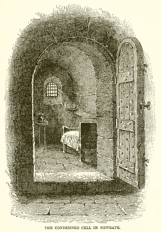 Die Todeszelle in Newgate von English School