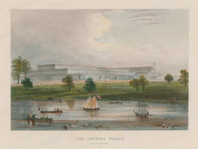 Der Kristallpalast von der Serpentine von English School