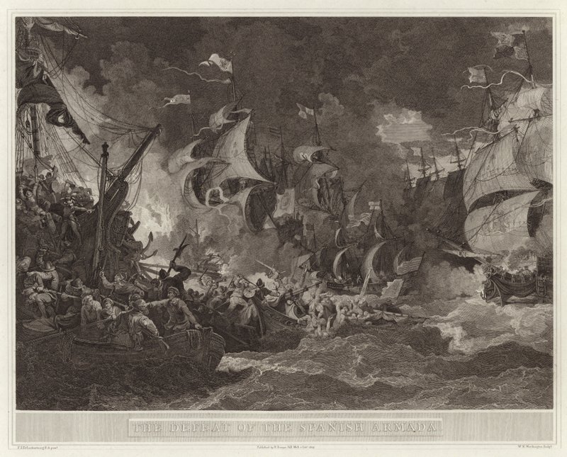 Die Niederlage der spanischen Armada von English School