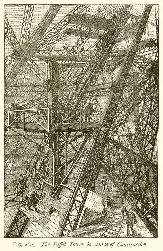Der Eiffelturm im Bau von English School