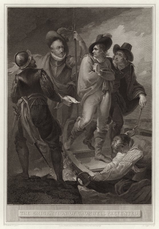 Die Verhinderung der Emigration von Cromwell von English School