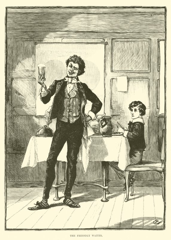 Der freundliche Kellner von English School