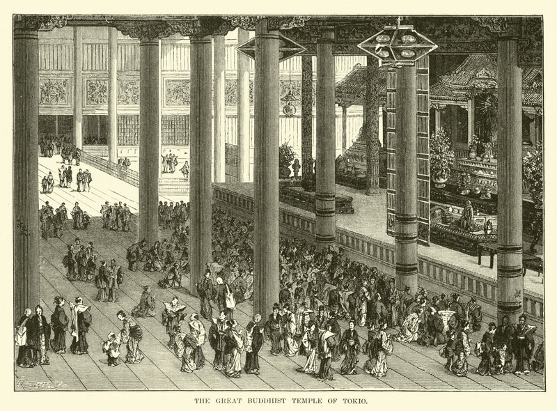 Der große buddhistische Tempel von Tokio von English School