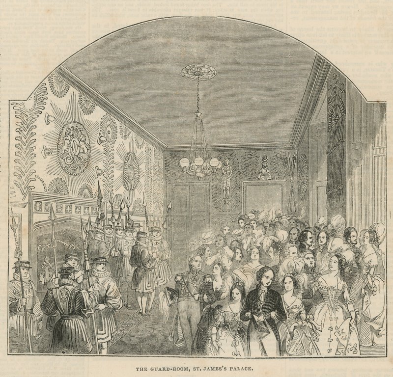 Der Wachraum im St Jamess Palace von English School