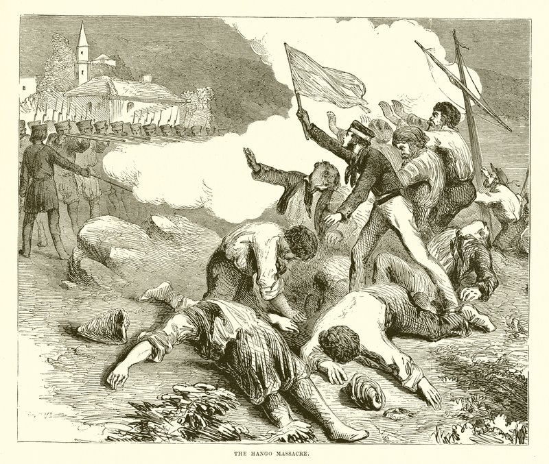Das Massaker von Hango von English School