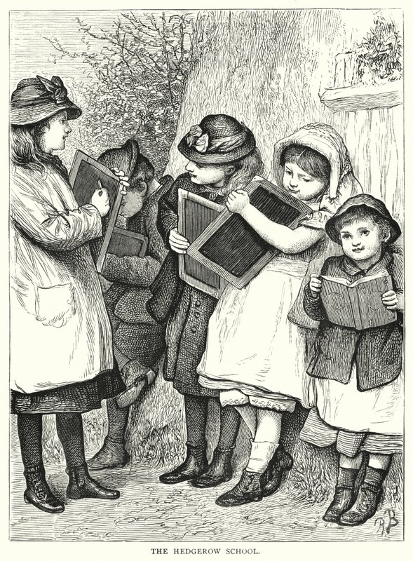 Die Hecken-Schule (Stich) von English School