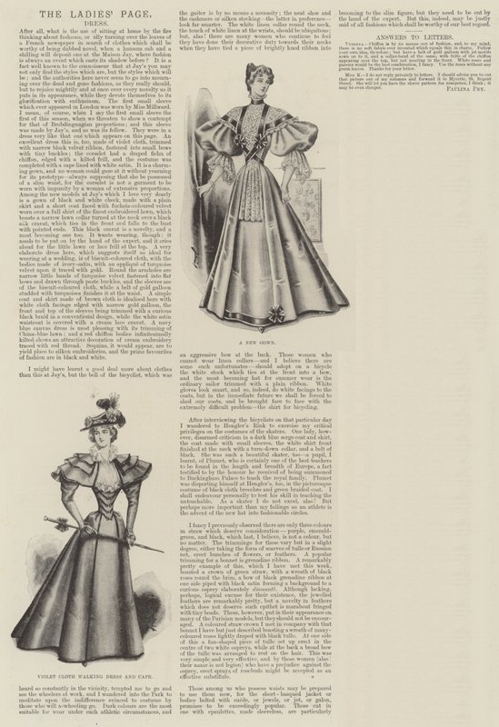 Die Seite der Damen, Kleid (Stich) von English School