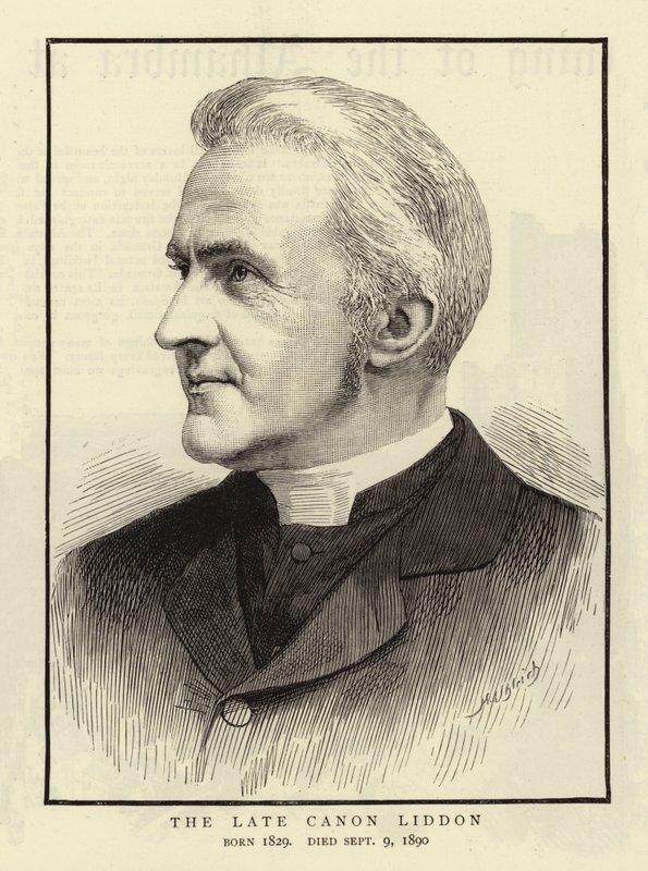 Der verstorbene Kanoniker Liddon (Gravur) von English School