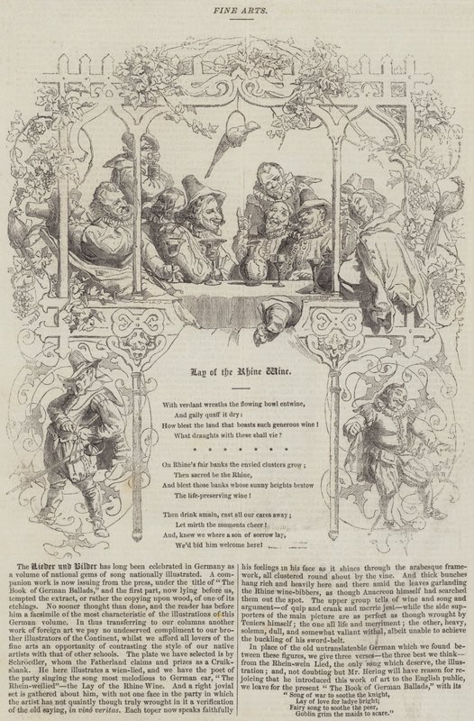 Das Lied vom Rheinwein (Stich) von English School