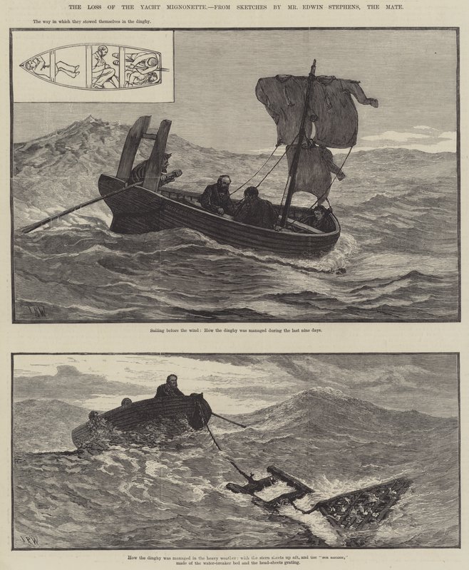 Der Verlust der Yacht Mignonette von English School