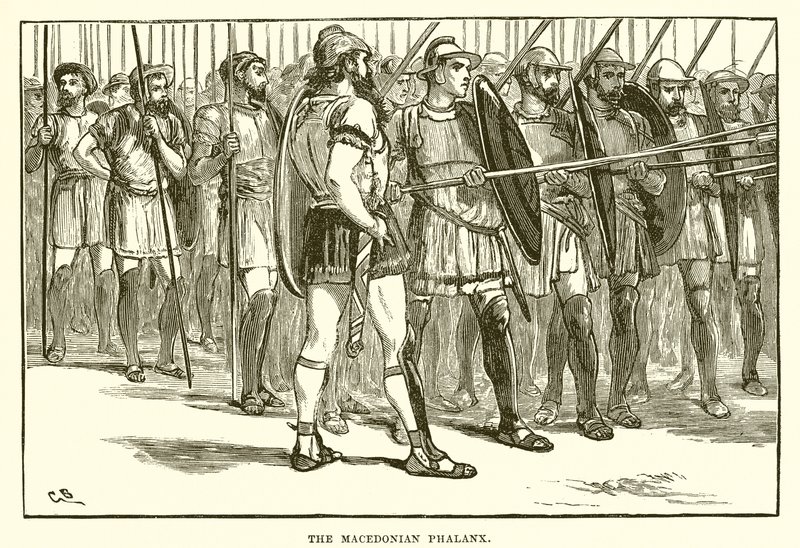Die makedonische Phalanx von English School