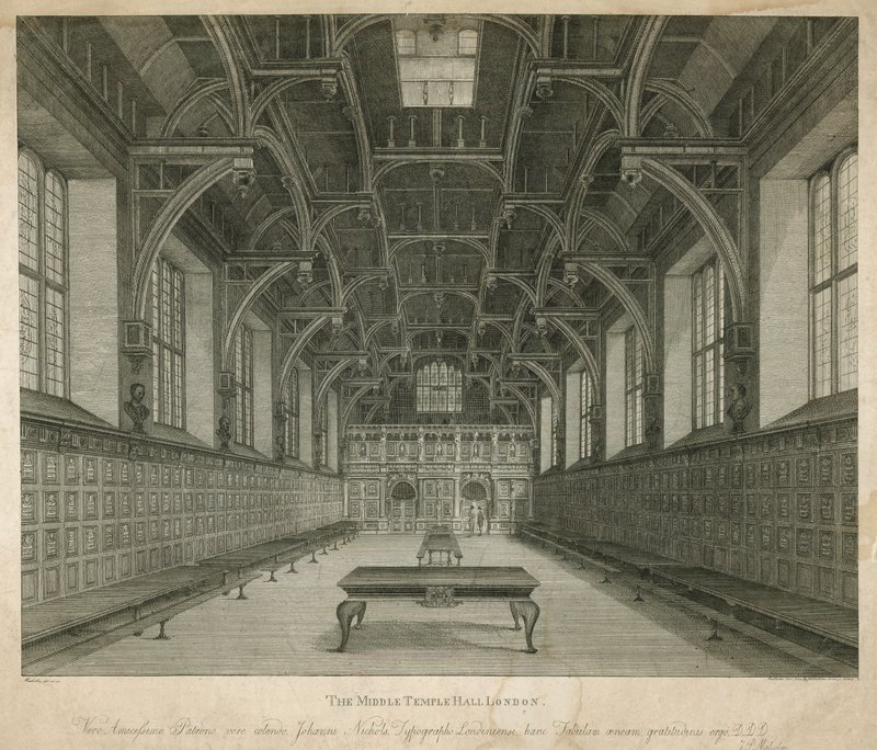 Middle Temple Hall, London von English School