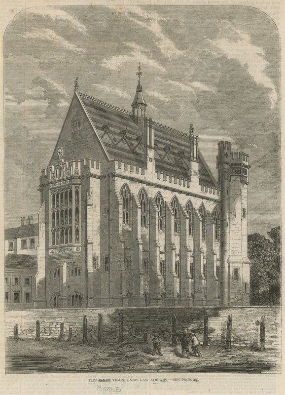 Die neue Bibliothek des Middle Temple von English School