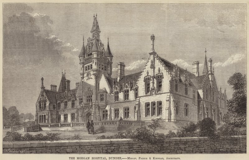 Das Morgan Hospital, Dundee (Stich) von English School