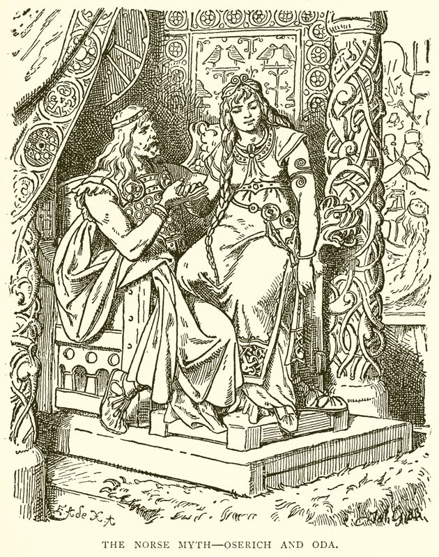 Der nordische Mythos--Oserich und Oda von English School
