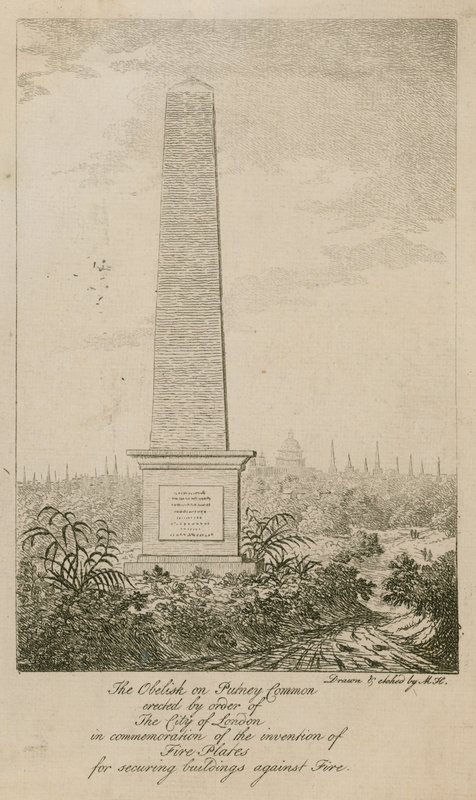Der Obelisk auf Putney Common von English School