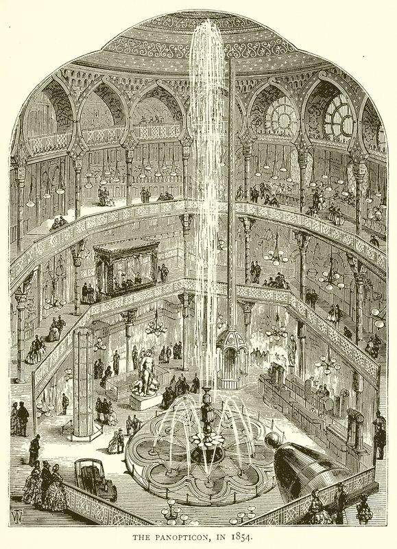 Das Panopticon im Jahr 1854 von English School