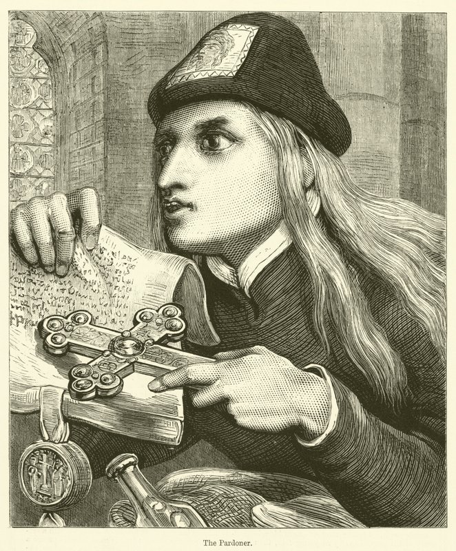 Der Ablassprediger (Gravur) von English School