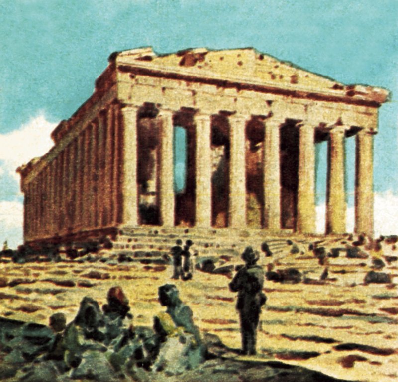 Das Parthenon in Athen von English School