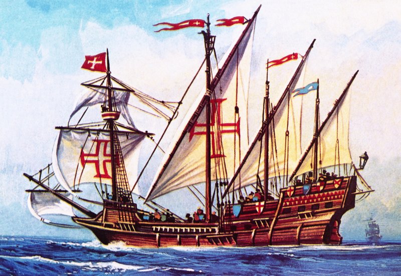 Die portugiesische Karavelle von English School