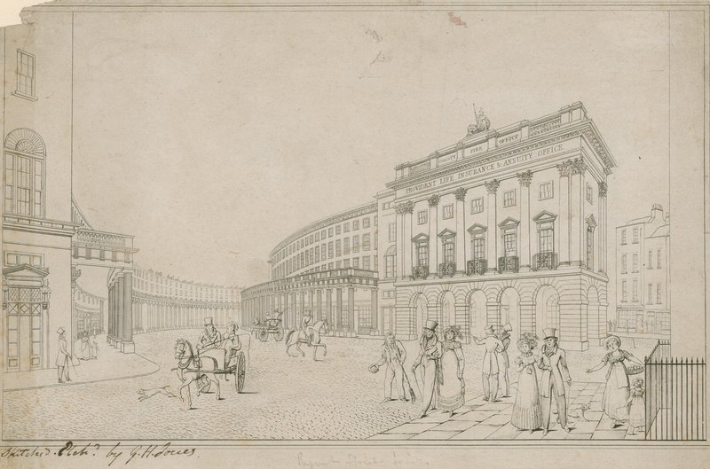 Der Quadrant, Regent Street, London von English School