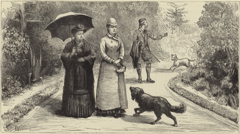 Die Königin in Balmoral von English School