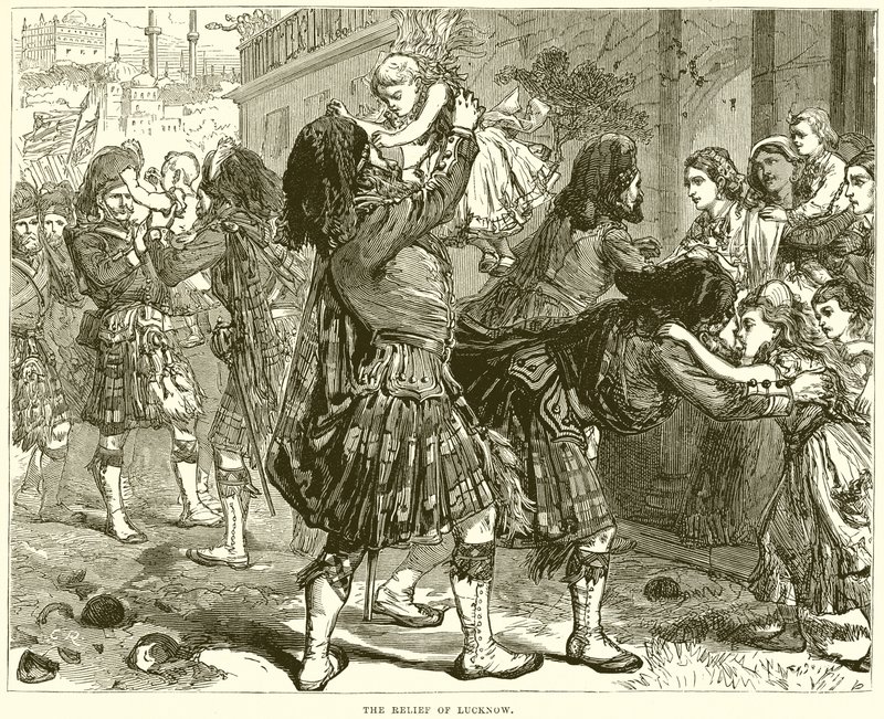 Die Befreiung von Lucknow von English School