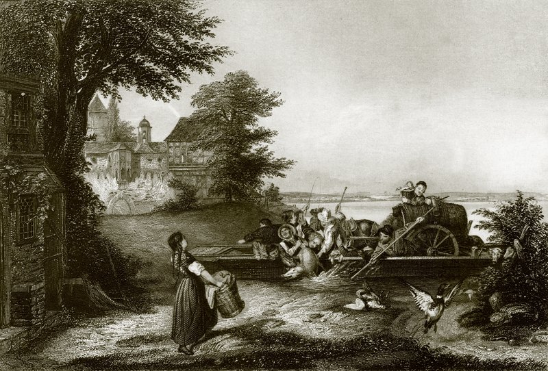 Die Rhein-Fähre von English School