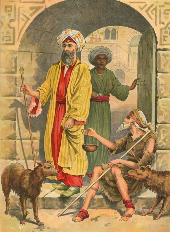 Der reiche Mann und Lazarus von English School