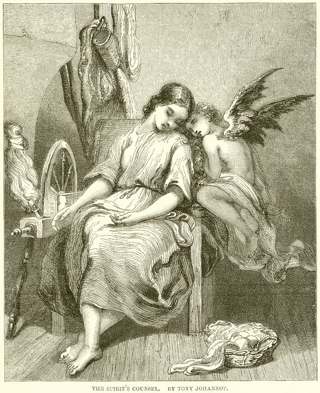 Der Rat der Geister. Von Tony Johannot von English School