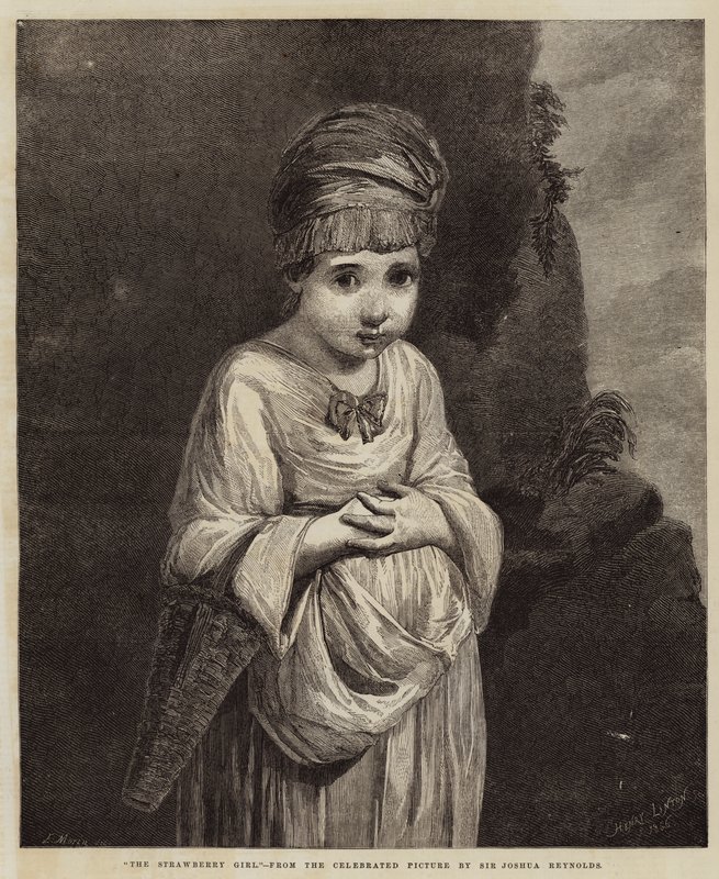 Das Erdbeermädchen (Stich) von English School