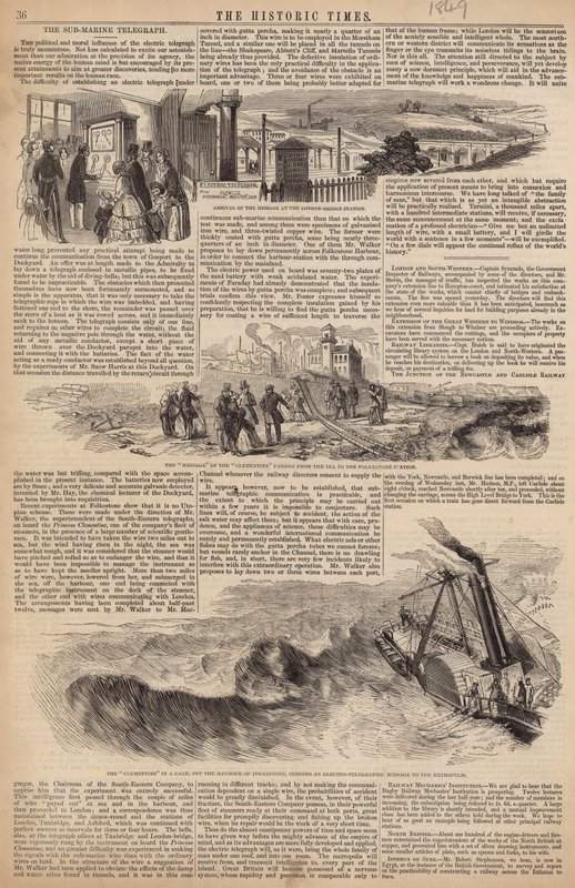 Der Unterwassertelegraph von English School