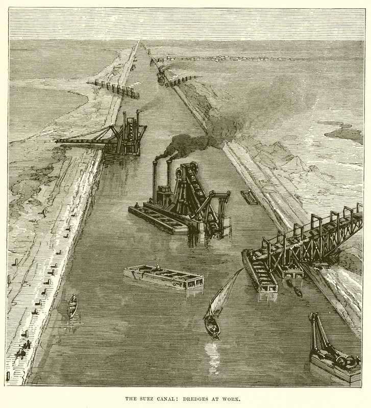 Der Suezkanal: Baggerarbeiten von English School