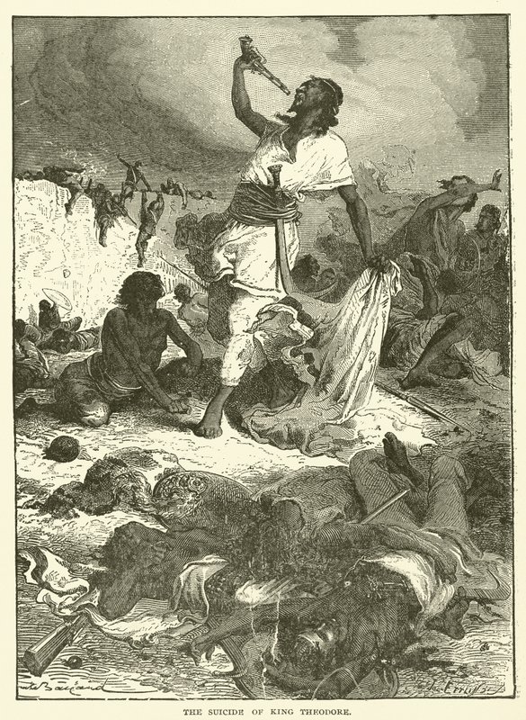 Der Selbstmord von König Theodor (Stich) von English School