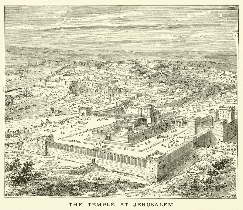 Der Tempel in Jerusalem von English School