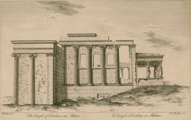 Der Tempel des Erechtheus in Athen von English School