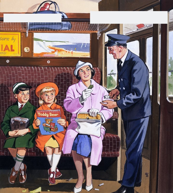 Der Fahrkartenkontrolleur von English School