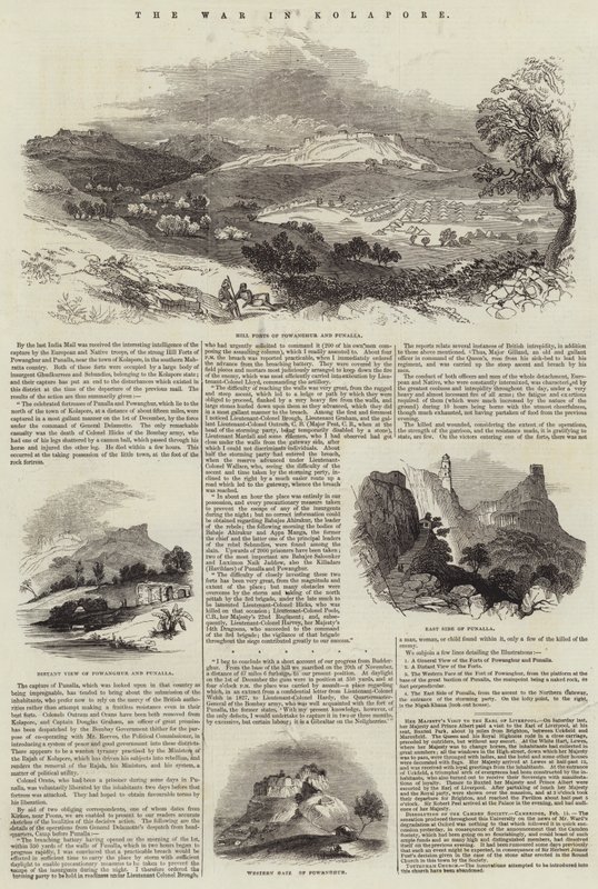 Der Krieg in Kolapore (Stich) von English School