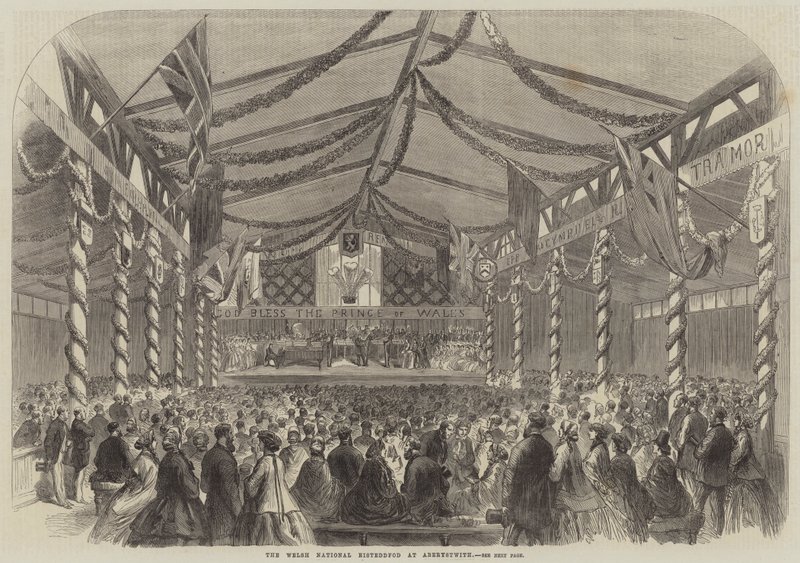 Das walisische National-Eisteddfod in Aberystwyth (Stich) von English School