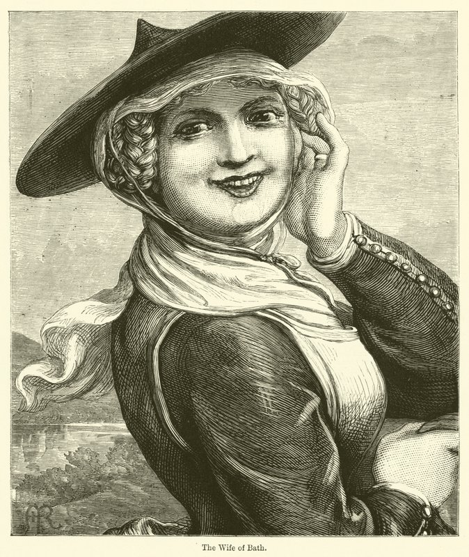 Die Frau von Bath (Gravur) von English School