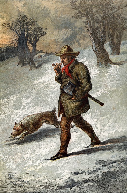 Der Holzfäller und sein Hund von English School