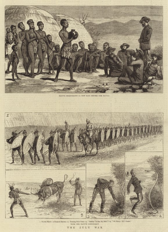 Der Zulukrieg (Stich) von English School