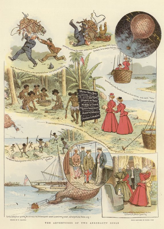 Die Abenteuer von zwei Luftfahrtmädchen von English School