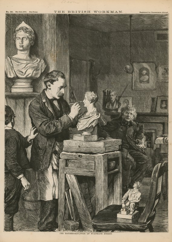 Der Barbier-Bildhauer von Stangate Street von English School