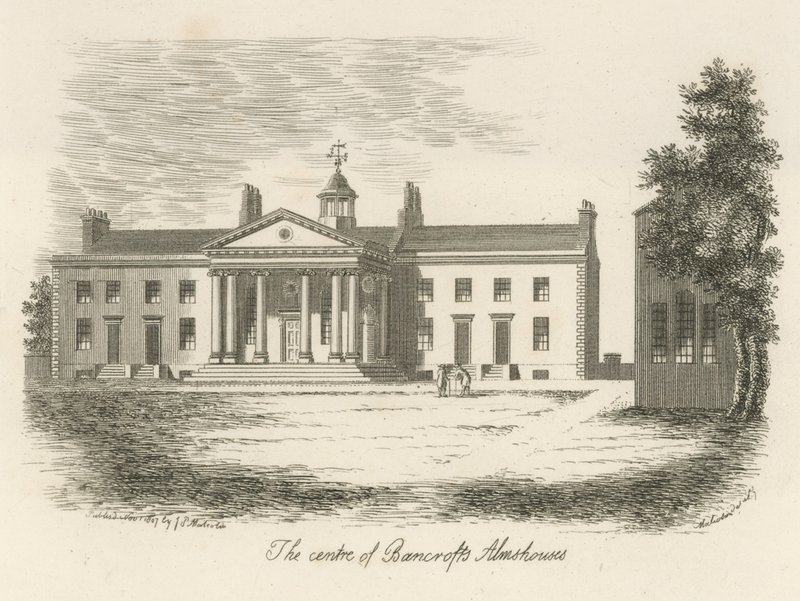 Das Zentrum der Bancrofts Armenhäuser von English School