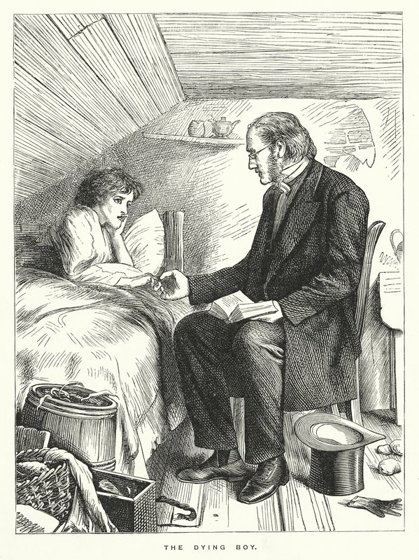 Der sterbende Junge (Stich) von English School