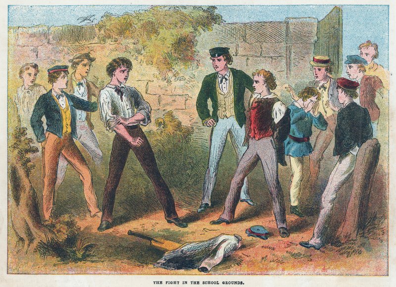 Der Kampf auf dem Schulhof von English School