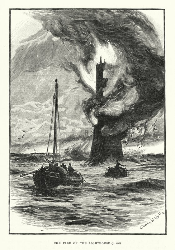 Das Feuer auf dem Leuchtturm von English School